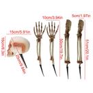 Esqueleto de Halloween prop humano tamanho inteiro caveira jardim m
