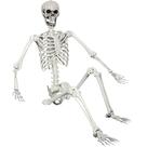 Esqueleto posável de Halloween XONOR, tamanho real realista, 165 cm