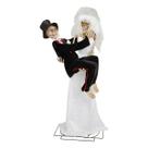 Esqueletos Noiva e Noivo Casal Halloween Decoração