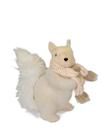 Esquilo Branco Com Broche De Luxo - 30cm - Tokdacasa