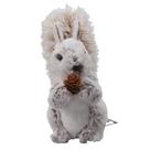 Esquilo decorativo mesclado com cauda peluda e pinha - 24cm Esquilo decorativo mesclado com cauda peluda e pinha - 24cm