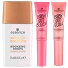 Essence Kit - Bronzer Líquido Dourado + Blush Líquido Pinkalicious + Iluminador Líquido Rose and Shine
