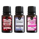 Essência Cereja e Avelã, Lavanda e Any Para Aromatizador de Ambiente e Difusor Elétrico 10 ml - Kit 03 Unidades