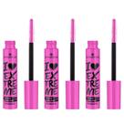 Essência de rímel I Love Extreme Crazy Volume, pacote com 3 unidades veganas Essência de rímel I Love Extreme Crazy Volume, pacote com 3 unidades veganas
