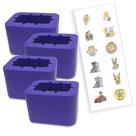 Estabilizador de receptáculo de cinto de segurança Buckle Booster, pacote com 4