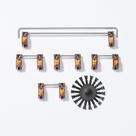Estabilizadores de teclado OOCTPK Snap-in 2u 6.25u 7u para switches MX