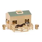 Estábulo de madeira Dollhouse Melissa & Doug Fold and Go