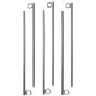 Estaca 40 cm para barraca de aco ca-50 galvanizado de 6mm com 06 unidades