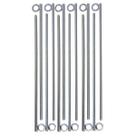 Estaca p/barraca 30 cm aço ca-50 (4,2mm) com 12 unidades