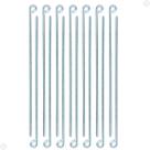 Estaca Para Barraca 30 Cm 12 Unidades Aço (4,2 Mm) Galvanizado