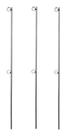 Estaca Tutor De Plantas 02 Argolas 3 Unid. 80 Cm