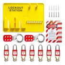 Estação BULANGDI Lockout Tagout, kit de bloqueio de segurança elétrica, pacote com 60 unidades com cadeados de bloqueio de segurança de aço, etiquetas de segurança Lock Shackle