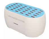 Estação Carregador USB Hub, 30 Multi Ports, Carregamento Rápido Suporte Estação Carregador USB Hub, 30 Multi Ports, Carregamento Rápido Suporte