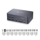 Estação de acoplamento KVM AV Access iDock D23 8K para 3 monitores Estação de acoplamento KVM AV Access iDock D23 8K para 3 monitores