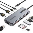 Estação de acoplamento para laptop GIISSMO 10 em 1 com monitor duplo Windows