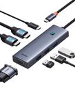 Estação de ancoragem Baseus 7 em 1 USB C com monitor duplo 4K HDMI 100W PD