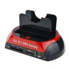 Estação de ancoragem de disco rígido Dual Slots Usb 3.0 para Sata Ide Hd