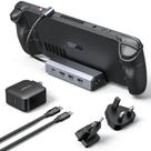 Estação de ancoragem JSAUX compatível com Steam Deck com carregador de 65 W