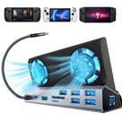 Estação de ancoragem Shuomeng 10 em 1 para Steam Deck/ROG Ally