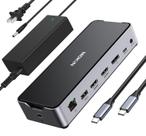 Estação de ancoragem USB C MOKin 3 monitores com 2 HDMI DisplayPort