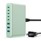 Estação de carregamento AONIMI USB C 300W GaN IV 8 portas PD 100W