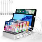 Estação de carregamento ELAORY para vários dispositivos 6 portas USB