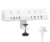 Estação de carregamento rápido Desk Clamp Power Strip Jgstkcity 45W
