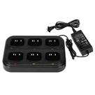 Estação de carregamento SAMCOM Six Way para Walkie Talkie FPCN30A