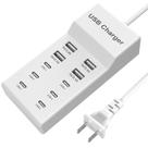 Estação de carregamento sccvee USB C Charger 10 portas 50W Desktop Estação de carregamento sccvee USB C Charger 10 portas 50W Desktop
