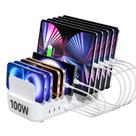 Estação de carregamento SOOPII Multi USB de 10 portas tipo C 100W branca