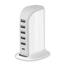 Estação de carregamento Upoy 40W para vários dispositivos com 5 portas USB