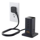 Estação de carregamento USB TESSAN 9 em 1 de 30 W com protetor contra sobretensão