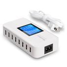 Estação de carregamento Veebon, carregador rápido USB de 8 portas, 60W/12A, branco