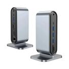 Estação De Docking USB C 15 Em 1 Com Dual HDMI 4K60Hz, RJ45 1000M, Hub USB 3.0 Tipo C 10Gbps, Estação De Docking USB C 15 Em 1 Com Dual HDMI 4K60Hz, RJ45 1000M, Hub USB 3.0 Tipo C 10Gbps,