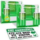 Estação de lavagem de olhos Magula Portable aprovada pela OSHA com espelho