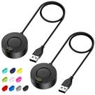 Estação de suporte de carregador com 2 cabos USB para relógio inteligente Garmin