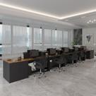 Estação de Trabalho 10 Lugares Smart Office 10 Mesas 8 Armários 4 Aparadores