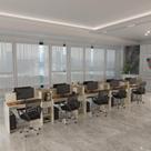 Estação de Trabalho 10 Lugares Smart Office 10 Mesas 8 Armários Livreiro