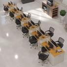 Estação De Trabalho 12 Lugares Office Tech 12 Mesas 10 Armár - Off White E Cedro Off White E Cedro Estação De Trabalho 12 Lugares Office Tech 12 Mesas 10 Armár - Off White E Cedro Off White E Cedro