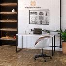 Estação de Trabalho Estilo Industrial Mesa para Estudo Home Office