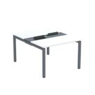 Estação de Trabalho Mesa Plataforma Escritório Dupla para 2 Pessoas com Caixa de Tomada PDC