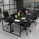 Estação de Trabalho Mesa Plataforma Industrial 4 Lugares Office Preto Estação de Trabalho Mesa Plataforma Industrial 4 Lugares Office Preto