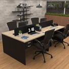 Estação De Trabalho Mesas 120x60cm 4 Lugares C/ Gav Netmobil