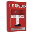 Estação manual de alarme de incêndio Napco Firewolf, profundidade de 11 cm