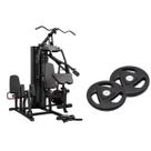 Estação musculação 75kg + anilha peso olimpica