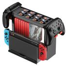 Estação organizadora de jogos Switch NinjaAbxy para Switch 2/Switch/Switch OLED com armazenamento para jogos, preta