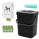 Estação Pequena para Resíduos de Cães para Casa 5L (1,3 Gal) Lixeira para Cães Montável Dispensador de Sacos para Cocô para Uso Interno ou Externo com 120 Sacos e 1 Rolo de Lixeira (Balde Mini + Dispensador + Sacos) Estação Pequena para Resíduos de Cães para Casa 5L (1,3 Gal) Lixeira para Cães Montável Dispensador de Sacos para Cocô para Uso Interno ou Externo com 120 Sacos e 1 Rolo de Lixeira (Balde Mini + Dispensador + Sacos)