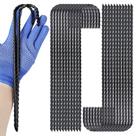 Estacas de Acero Reforzado EISENSP con Gancho en J 30 cm Resistente y Antióxido (Paquete de 40)