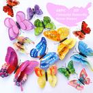 Estacas de decoração de jardim FENELY Butterfly Waterproof PVC 3D x48