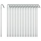 Estacas de jardim para tendas Ram-Pro Heavy Duty de 20 peças em aço galvanizado